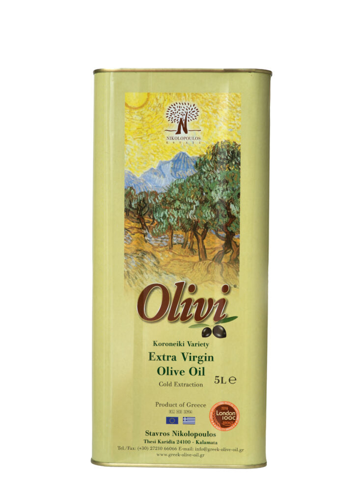 Ulei de măsline extravirgin, presat la rece, 5 litri