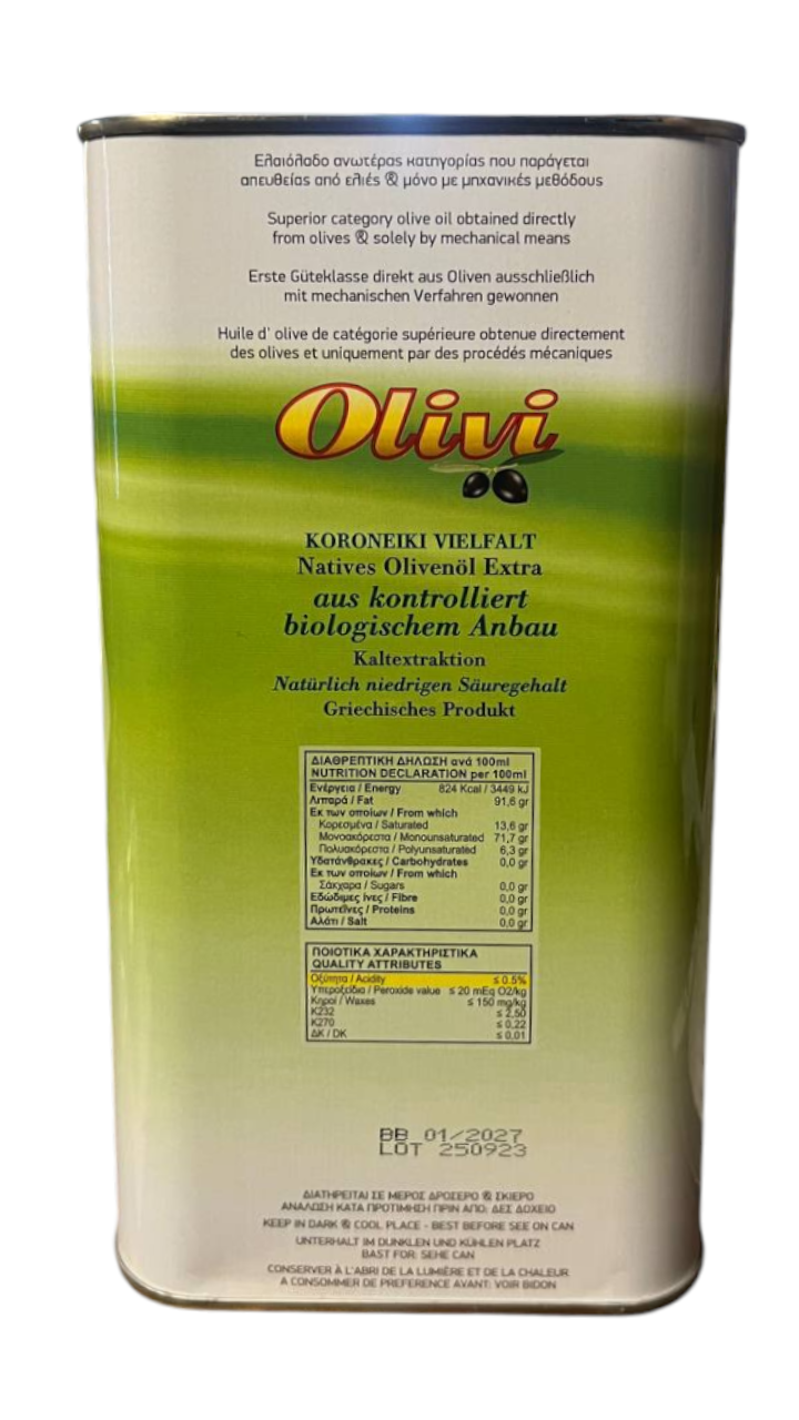Ulei de măsline extravirgin BIO 3l