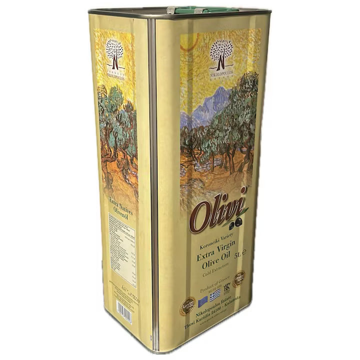 Ulei de măsline extravirgin, presat la rece, 5 litri