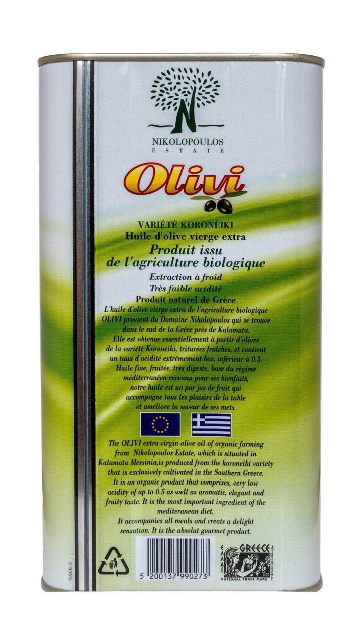 Ulei de măsline extravirgin BIO 3l
