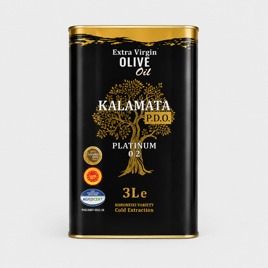 Ulei de Masline Extravirgin Kalamata P.D.O. Platinum 0.2 – 3L