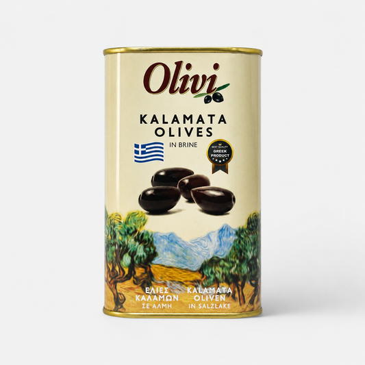 Masline Kalamata fara samburi in saramura 450g (250g scurs)