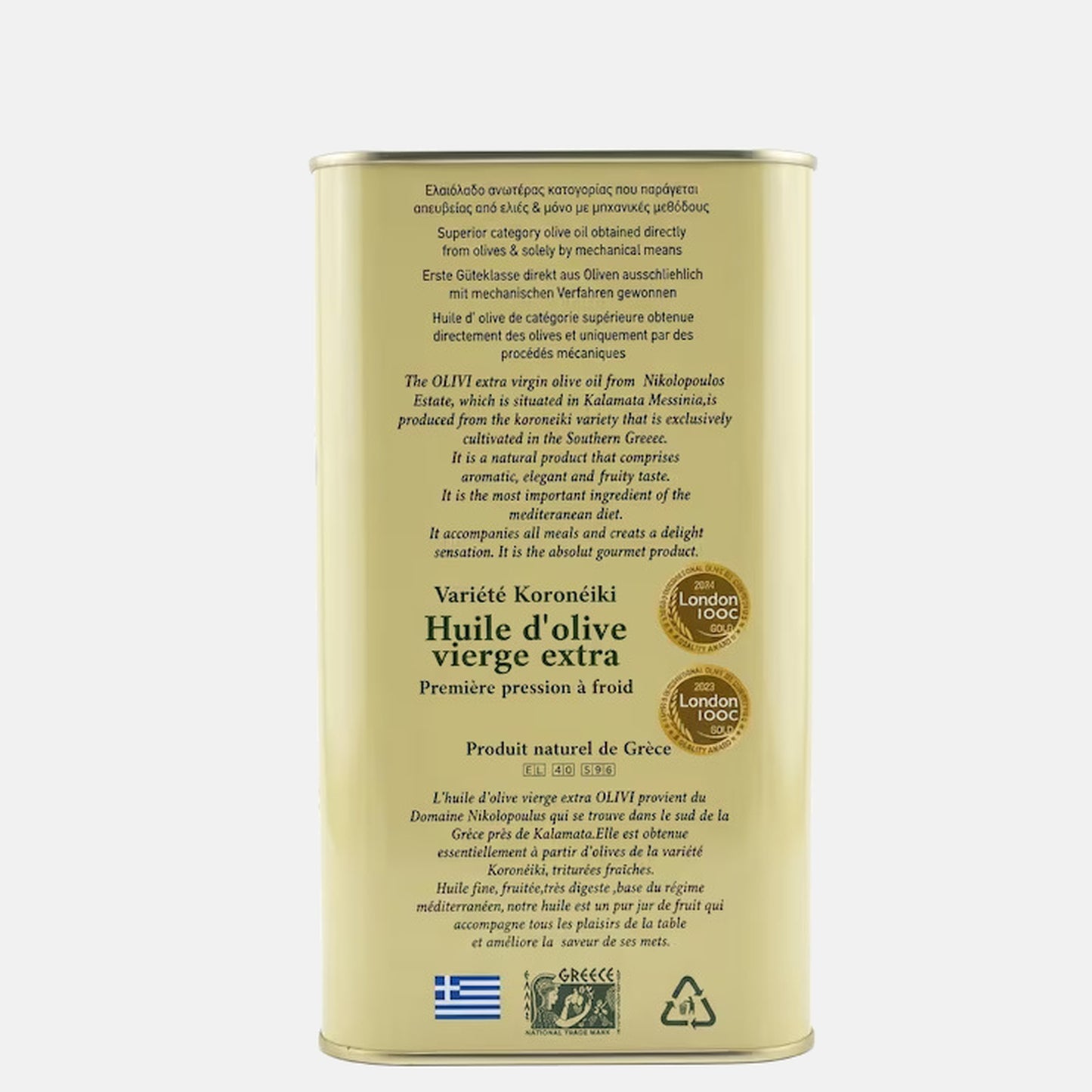 Ulei de masline Olivi extravirgin presat la rece 3L
